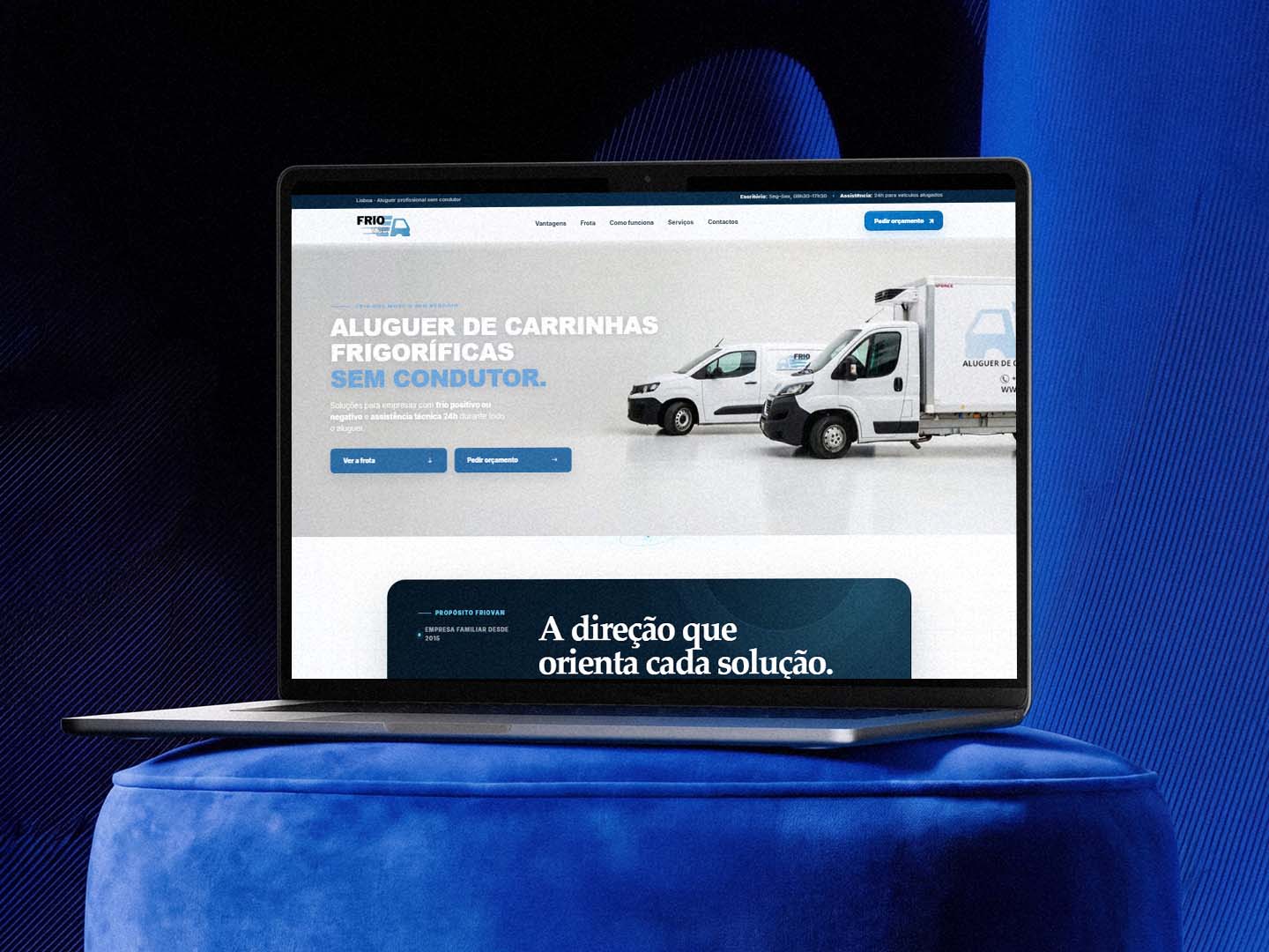 Landing page da Friovan